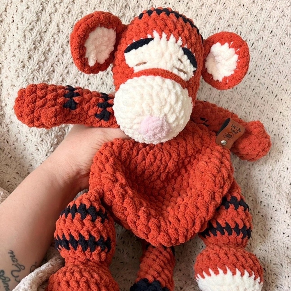 Handmade Tigger crochet Soft Snuggle Toy